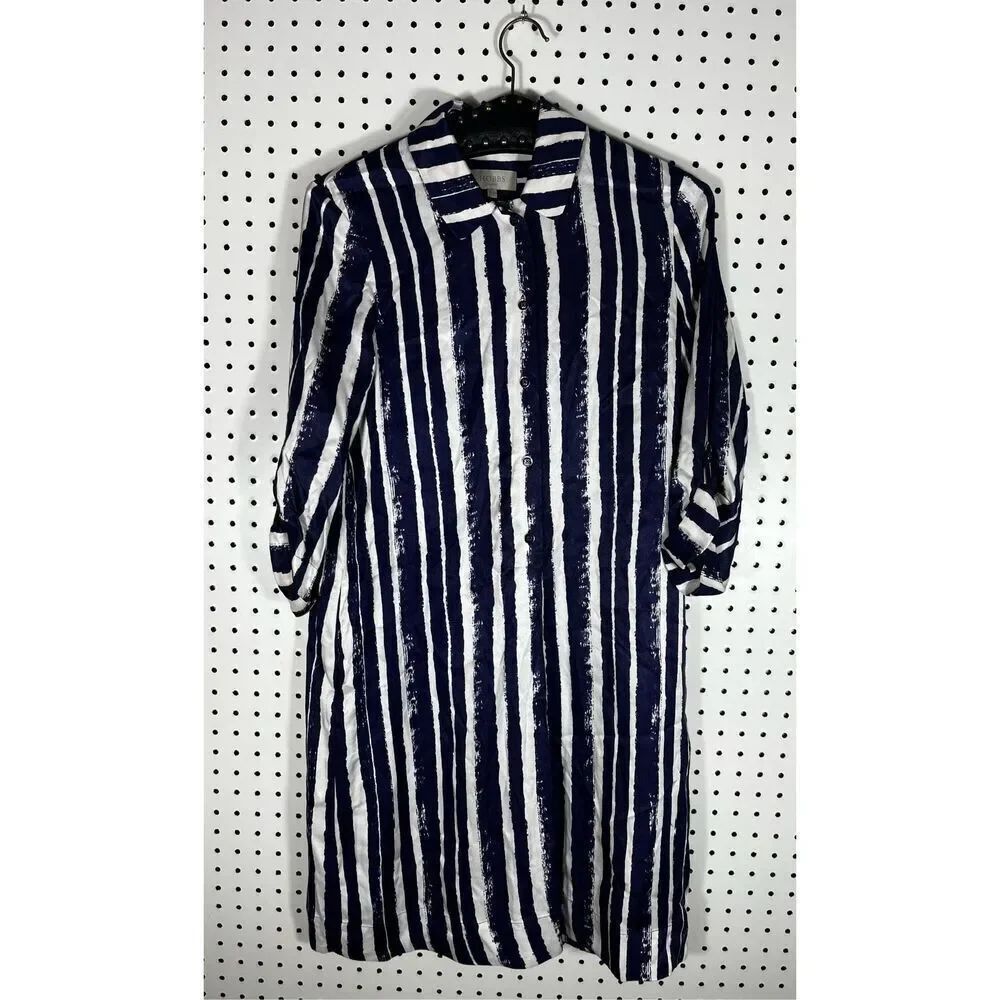 Hobbs London striped shirt dress size 2
